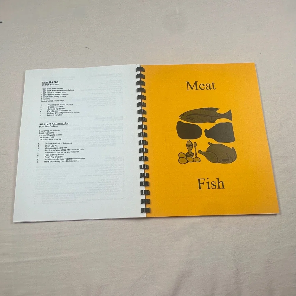 Good Friends Good Food Community Cookbook Kathy Lanz Yellow Spiral Bound Recipes